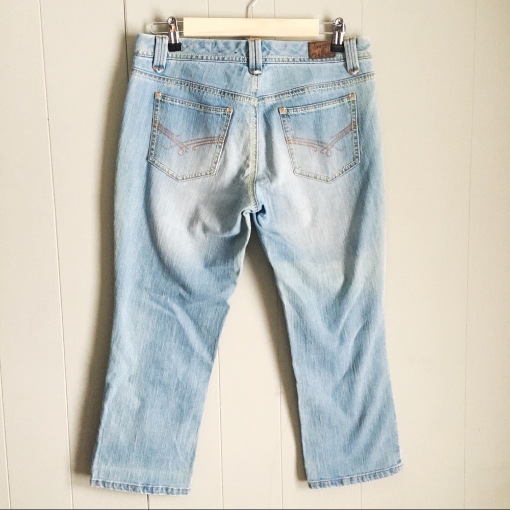 TOMMY HILFIGER American Spirit Mid-rise Crop Vintage Light Wash